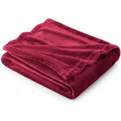 Inny producent Koc polarowy Bedsure czerwony 130 x 150 cm Inny producent Koc polarowy Bedsure czerwony 130 x 150 cm