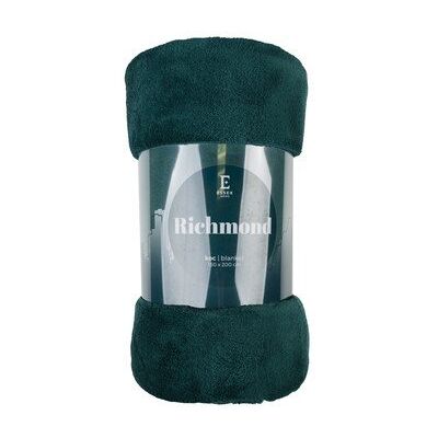 Inny producent Koc Richmond 150x200 cm zielony Inny producent Koc Richmond 150x200 cm zielony