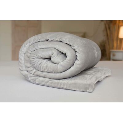 Jerry Fabrics Koc Sherpa 150x200 szary biały z mikrofibry baranek Jerry Fabrics Koc Sherpa 150x200 szary biały z mikrofibry baranek