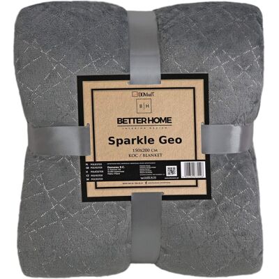 Domarex Koc SPARKLE GEO mikroflanela 150x200 cm Szary Domarex Koc SPARKLE GEO mikroflanela 150x200 cm Szary