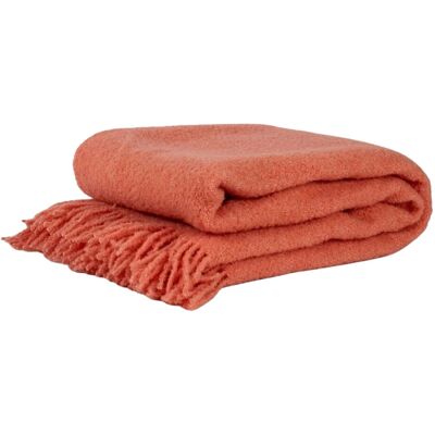 Pozostałe marki Koc wełniany Byon Throw Franca różowy pled 70 x 130 cm Pozostałe marki Koc wełniany Byon Throw Franca różowy pled 70 x 130 cm