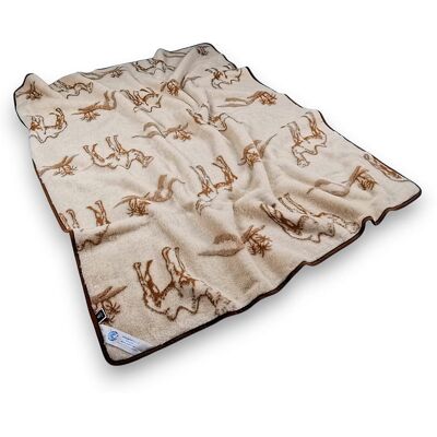Indygo Koc Wełniany Merynos Australijski Desert 200X200 Woolmark Indygo Koc Wełniany Merynos Australijski Desert 200X200 Woolmark