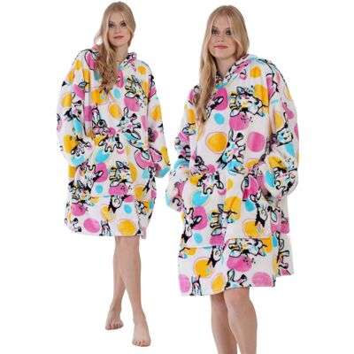 Vienetta Koc z rękawami Koc bluza kocobluza Oversize 2w1, różnokolorowy Vienetta Koc z rękawami Koc bluza kocobluza Oversize 2w1, różnokolorowy