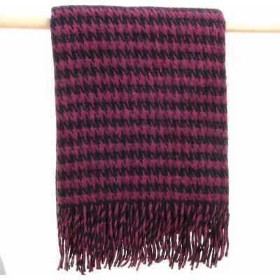 Antidotum Koc z wełny merino MELODY FUKSJA 140x200 ciepły i miękki Antidotum Koc z wełny merino MELODY FUKSJA 140x200 ciepły i miękki