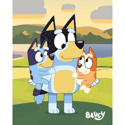 Kocyk dziecięcy Bluey 120 x 150 cm Halantex koc pieski Tata Bingo Bluey Kocyk dziecięcy Bluey 120 x 150 cm Halantex koc pieski Tata Bingo Bluey