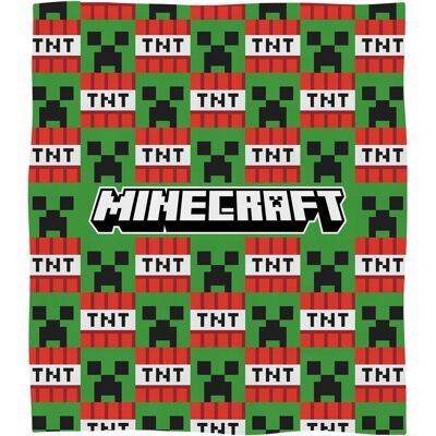 Kocyk dziecięcy Minecraft 130 x 170 cm Halantex creeper TNT gra koc Kocyk dziecięcy Minecraft 130 x 170 cm Halantex creeper TNT gra koc