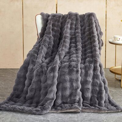 Inny producent Kocyk Miły w Dotyku Super Miękki Gruby 1000 g/m 160x130 Bawełna Szary Inny producent Kocyk Miły w Dotyku Super Miękki Gruby 1000 g/m 160x130 Bawełna Szary
