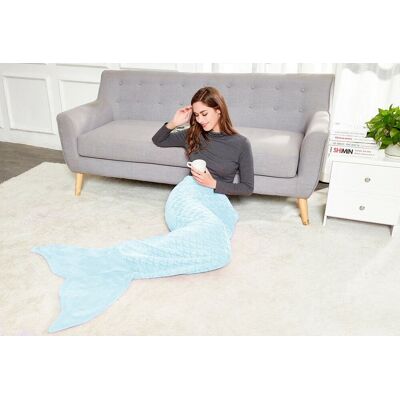 DecoKing Kocyk Śpiwór Siren, Niebieski, 140 Cm DecoKing Kocyk Śpiwór Siren, Niebieski, 140 Cm
