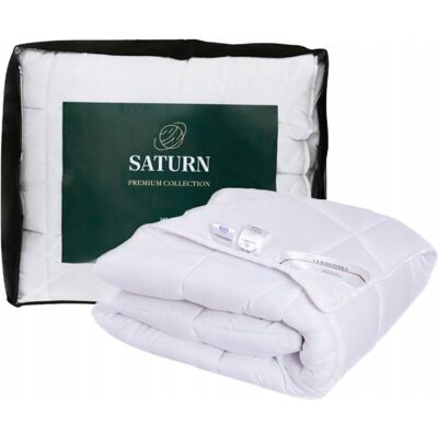 Inny producent Kołdra 140x200 całoroczna ciepła antyalergiczna biała pikowana SATURN Inny producent Kołdra 140x200 całoroczna ciepła antyalergiczna biała pikowana SATURN