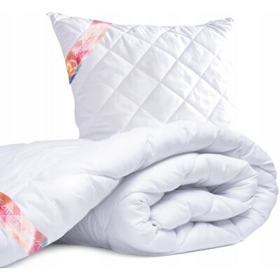 Inny producent Kołdra 140x200 + poduszka 70x80 zestaw komplet antyalergiczna całoroczna PL Inny producent Kołdra 140x200 + poduszka 70x80 zestaw komplet antyalergiczna całoroczna PL