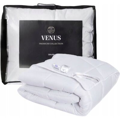 Inny producent Kołdra 200x200 zimowa gruba antyalergiczna pikowana biała mikrofibra VENUS Inny producent Kołdra 200x200 zimowa gruba antyalergiczna pikowana biała mikrofibra VENUS