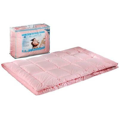Kołdra antyalergiczna 160x200 Aksamitna różowa 1,4kg 100% microfibra AMW Kołdra antyalergiczna 160x200 Aksamitna różowa 1,4kg 100% microfibra AMW