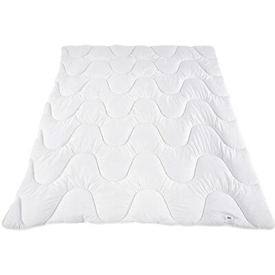 AMW Kołdra antyalergiczna 180x200 KARO 1800g biała 100% poliester AMW Kołdra antyalergiczna 180x200 KARO 1800g biała 100% poliester