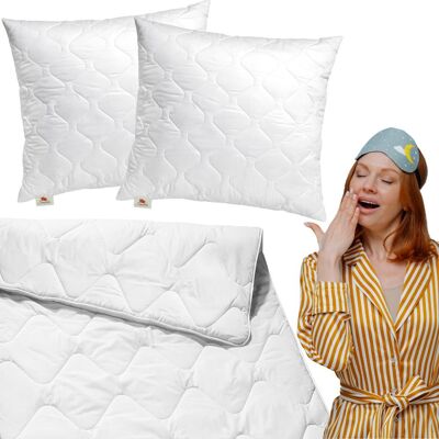 Inny producent kołdra antyalergiczna całoroczna + 2 poduszki 70x80 Inny producent kołdra antyalergiczna całoroczna + 2 poduszki 70x80