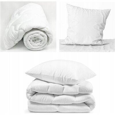 Inny producent Kołdra Całoroczna 135x200 cm + Poduszka 70x80 cm Antyalergiczna Easy Sleep Inny producent Kołdra Całoroczna 135x200 cm + Poduszka 70x80 cm Antyalergiczna Easy Sleep