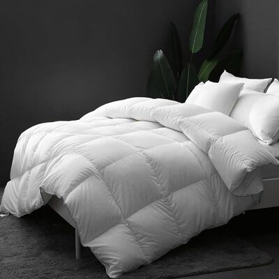 Inny producent Kołdra Całoroczna Puchowa Bawełna 100% Oddychająca 200x200 cm Biała Inny producent Kołdra Całoroczna Puchowa Bawełna 100% Oddychająca 200x200 cm Biała
