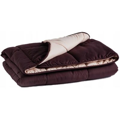 Essex Kołdra letnia dwustronna brązowo-kremowa 200x220 cm Essex Kołdra letnia dwustronna brązowo-kremowa 200x220 cm