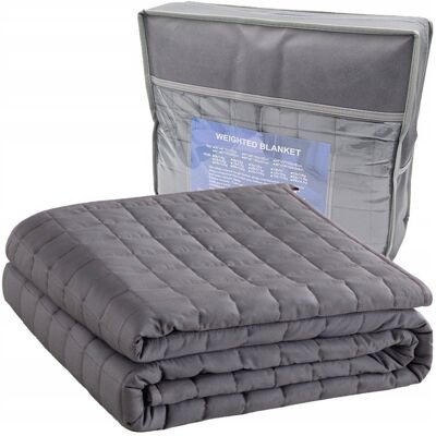 Logic KOŁDRA OBCIĄŻENIOWA 150x200 KOC SENSORYCZNY ANTYSTRESOWY +TORBA 13,6KG Logic KOŁDRA OBCIĄŻENIOWA 150x200 KOC SENSORYCZNY ANTYSTRESOWY +TORBA 13,6KG