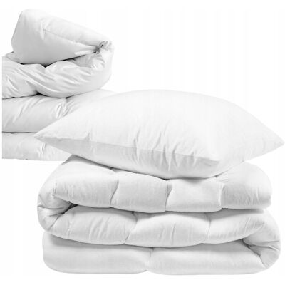 Inny producent Kołdra Poduszka Komplet 150x200 Lekka Całoroczna Antyalergiczna Produkt PL Inny producent Kołdra Poduszka Komplet 150x200 Lekka Całoroczna Antyalergiczna Produkt PL
