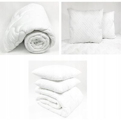 Inny producent Kołdra pojedyncza CAŁOROCZNA Easy Sleep 155x200 cm. + 2 poduszki 70x80 cm. Inny producent Kołdra pojedyncza CAŁOROCZNA Easy Sleep 155x200 cm. + 2 poduszki 70x80 cm.