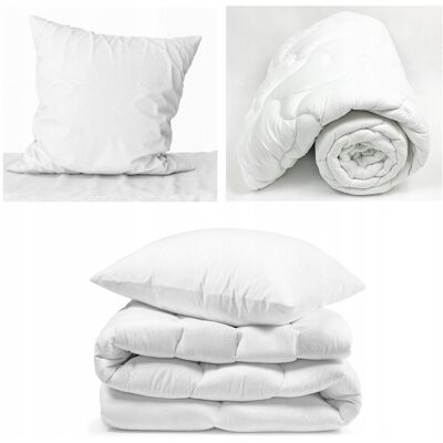 Inny producent Kołdra pojedyncza CAŁOROCZNA Easy Sleep 155x200 cm. + poduszka 50x60 cm. Inny producent Kołdra pojedyncza CAŁOROCZNA Easy Sleep 155x200 cm. + poduszka 50x60 cm.