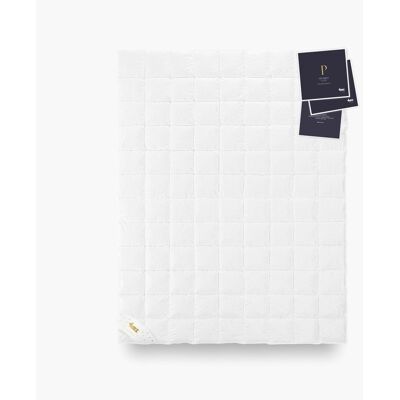 AMZ Kołdra puchowa 220x240 Premium gold letnia 580g biała AMZ Kołdra puchowa 220x240 Premium gold letnia 580g biała