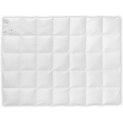 AMZ Kołdra puchowa 70% 135x200 Basic+ ciepła 1400g biała AMZ Kołdra puchowa 70% 135x200 Basic+ ciepła 1400g biała