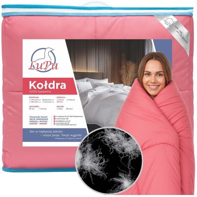 Lupu KOŁDRA PUCHOWA CAŁOROCZNA LEKKA ANTYALERGICZNA RÓŻ PUCH GĘSI 160x200 cm Lupu KOŁDRA PUCHOWA CAŁOROCZNA LEKKA ANTYALERGICZNA RÓŻ PUCH GĘSI 160x200 cm