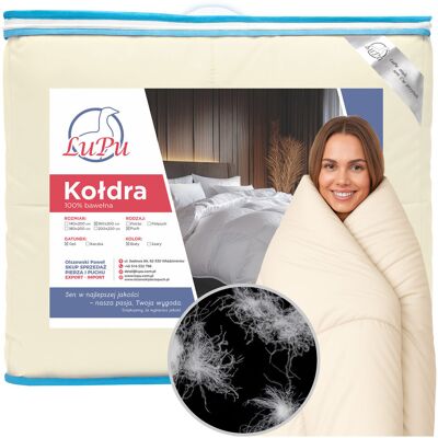Lupu KOŁDRA PUCHOWA CAŁOROCZNA LUKSUSOWA ANTYALERGICZNA PUCH GĘSI MATKI 160x200 Lupu KOŁDRA PUCHOWA CAŁOROCZNA LUKSUSOWA ANTYALERGICZNA PUCH GĘSI MATKI 160x200