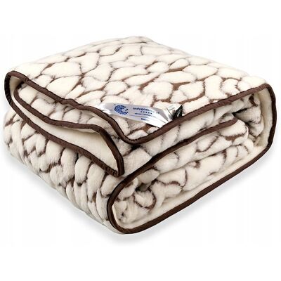 Indygosklep.pl KOŁDRA WEŁNIANA 160x200 KASZMIR GIULIA WOOLMARK KK3 ECRU INDYGOSKLEP Indygosklep.pl KOŁDRA WEŁNIANA 160x200 KASZMIR GIULIA WOOLMARK KK3 ECRU INDYGOSKLEP