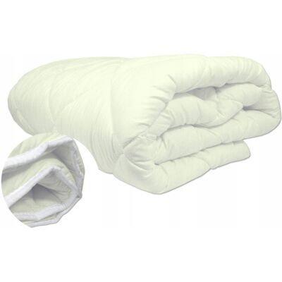 Inny producent Kołdra WEŁNIANA 160x200cm Owcza Wełna Całoroczna Ciepła Produkt POLSKI ECRU Inny producent Kołdra WEŁNIANA 160x200cm Owcza Wełna Całoroczna Ciepła Produkt POLSKI ECRU