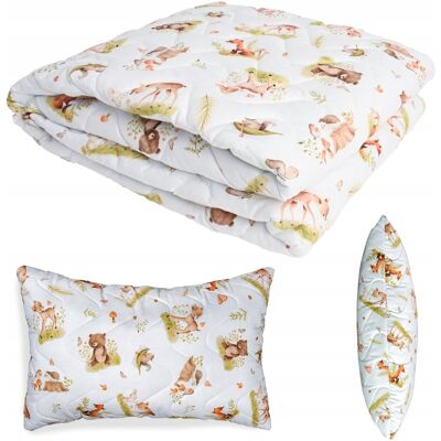Textom Komplet 100X135+50X60 Kołdra+Poduszka Na Lato Dla Dziecka Pikowany-Polski Textom Komplet 100X135+50X60 Kołdra+Poduszka Na Lato Dla Dziecka Pikowany-Polski