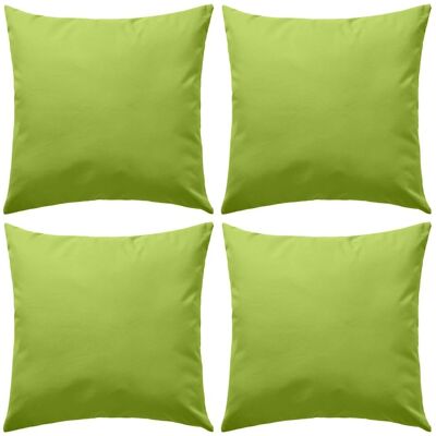 vidaXL Poduszka ogrodowa 4 szt. 45x45 cm zielona jabłko - Poduszka ogrodowa vidaXL Poduszka ogrodowa 4 szt. 45x45 cm zielona jabłko - Poduszka ogrodowa
