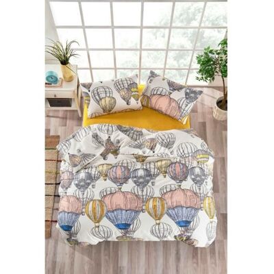 Inny producent Komplet pościeli - 1 poszwa na kołdrę 220 x 240 cm + 2 poszewki na poduszki 60 x 60 cm - 100% wzmocniona bawełna - Musztardowy Inny producent Komplet pościeli - 1 poszwa na kołdrę 220 x 240 cm + 2 poszewki na poduszki 60 x 60 cm - 100% wzmocniona bawełna - Musztardowy