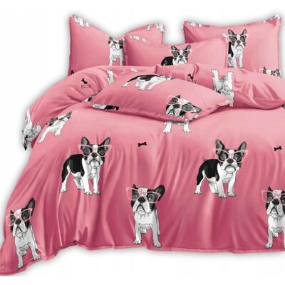 Inny producent Komplet Pościeli 140x200+2* Poszewki I Prześcieradło Pies Buldog Francuski Inny producent Komplet Pościeli 140x200+2* Poszewki I Prześcieradło Pies Buldog Francuski