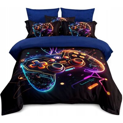 Inny producent KOMPLET POŚCIELI 160x200 + 2 POSZEWKI NA PODUSZKI GAME/PAD Inny producent KOMPLET POŚCIELI 160x200 + 2 POSZEWKI NA PODUSZKI GAME/PAD