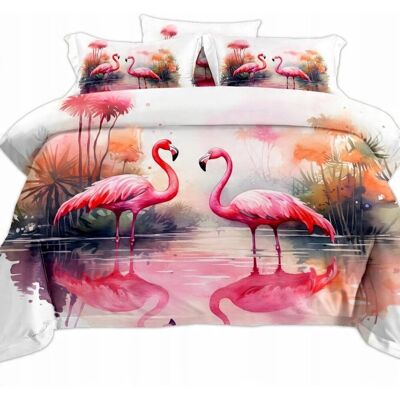 Inny producent Komplet Pościeli 160x200 Dwie Poszewki Na Poduszki Pościel Flamingi Inny producent Komplet Pościeli 160x200 Dwie Poszewki Na Poduszki Pościel Flamingi