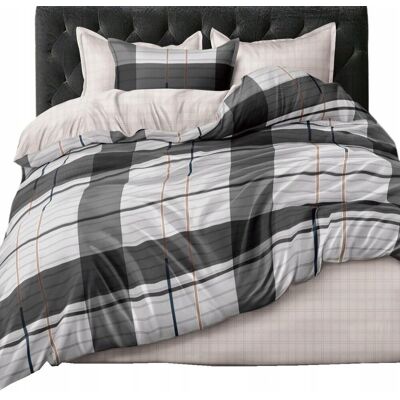 Inny producent KOMPLET POŚCIELI 200X220+2 POSZEWKI NA PODUSZKI+PRZEŚCIERADŁO KRATKA Inny producent KOMPLET POŚCIELI 200X220+2 POSZEWKI NA PODUSZKI+PRZEŚCIERADŁO KRATKA