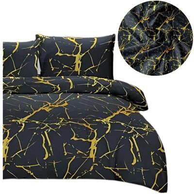 Cotton World Komplet Pościeli 3d 160x200 + 2x70/80 Czarna Elegancja Satyna Bawełniana 2452 Cotton World Komplet Pościeli 3d 160x200 + 2x70/80 Czarna Elegancja Satyna Bawełniana 2452
