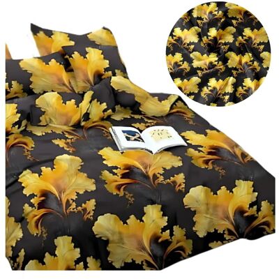 Cotton World Komplet Pościeli 3d 160x200 + 2x70/80 Królewska Flora Satyna Bawełniana 2546 Cotton World Komplet Pościeli 3d 160x200 + 2x70/80 Królewska Flora Satyna Bawełniana 2546