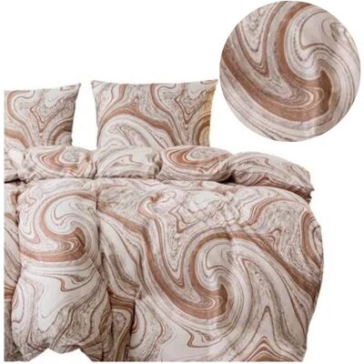 Cotton World Komplet Pościeli 3d 160x200 + 2x70/80 Luksusowe Wiry Satyna Bawełniana 2771 Cotton World Komplet Pościeli 3d 160x200 + 2x70/80 Luksusowe Wiry Satyna Bawełniana 2771