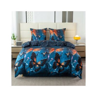 KOMPLET POŚCIELI 3D ANTONIO ROZMIAR 220x200 POSZEWKI 70x80 MOTYLE KOMPLET POŚCIELI 3D ANTONIO ROZMIAR 220x200 POSZEWKI 70x80 MOTYLE