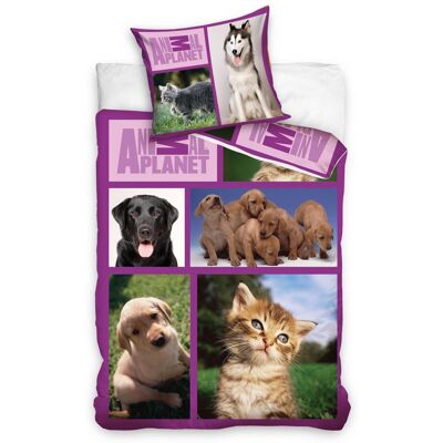 Carbotex Komplet Pościeli Animal Planet Zwierzęta Domowe 135 X 200, 70x80 Cm Carbotex Komplet Pościeli Animal Planet Zwierzęta Domowe 135 X 200, 70x80 Cm
