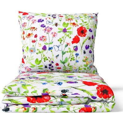 GRE-MAX Komplet pościeli bawełnianej 160x200 +2x 70x80 gruba polska polne kwiaty GRE-MAX Komplet pościeli bawełnianej 160x200 +2x 70x80 gruba polska polne kwiaty