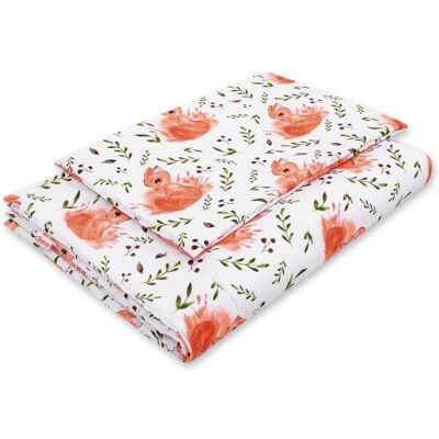 Bobono Komplet Pościeli Dla Dzieci Z Wypełnieniem 135x100 Cm - Wiewiórki Białe Bobono Komplet Pościeli Dla Dzieci Z Wypełnieniem 135x100 Cm - Wiewiórki Białe