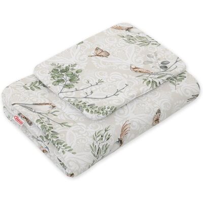 Bobono Komplet Pościeli Dla Niemowląt Z Wypełnieniem 2-Cz 75x100cm Newborn - Brown Birds Bobono Komplet Pościeli Dla Niemowląt Z Wypełnieniem 2-Cz 75x100cm Newborn - Brown Birds