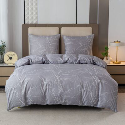 COTTON MARKET Komplet Pościeli Dwuosobowej Gałązki 160x200 Z 2 Poszewkami 70x80 COTTON MARKET Komplet Pościeli Dwuosobowej Gałązki 160x200 Z 2 Poszewkami 70x80