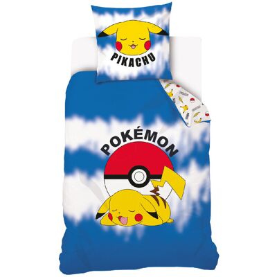 Carbotex Komplet Pościeli Dziecięcej Pokemon Pikachu 140x200 cm Poduszka 70x90 cm Bawełniana Carbotex Komplet Pościeli Dziecięcej Pokemon Pikachu 140x200 cm Poduszka 70x90 cm Bawełniana