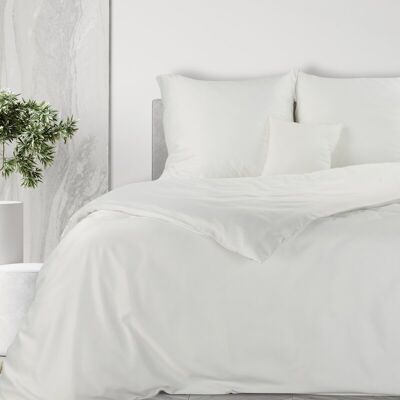 Eurofirany Komplet pościeli Harmony 160x200 + poszewka na poduszkę 70x80 x2 Biała Eurofirany Komplet pościeli Harmony 160x200 + poszewka na poduszkę 70x80 x2 Biała