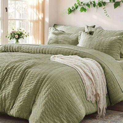 Inny producent Komplet pościeli kołdry 135x200cm poszewki na poduszki 80x80cm 2szt zielony Inny producent Komplet pościeli kołdry 135x200cm poszewki na poduszki 80x80cm 2szt zielony